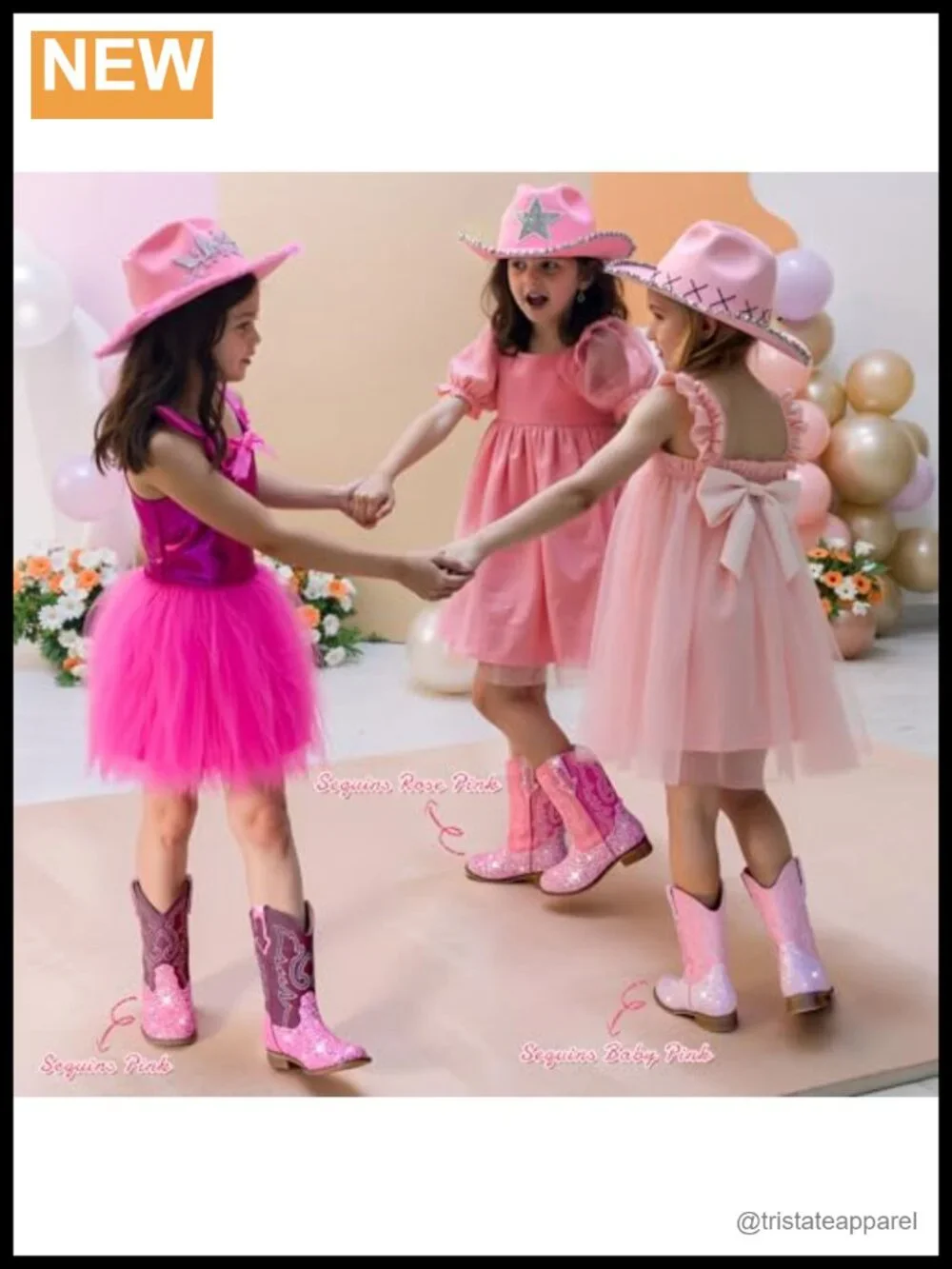 Girls Cowgirl Boots Mid Calf Glitter Toddler Cowboy Boot Little Big Kid Western